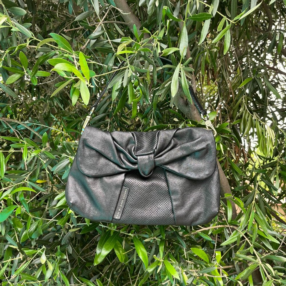 Marc Jacobs Bow Wow Wow Linda Clutch with Heart Print Lining and Removable Strap